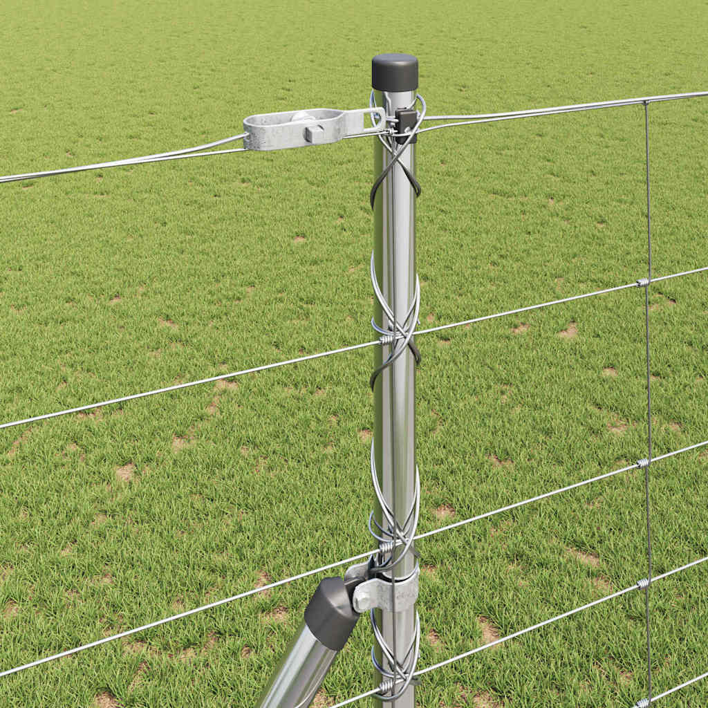 Wildzaun Silber 50 x 1,4 m Verzinkter Stahl